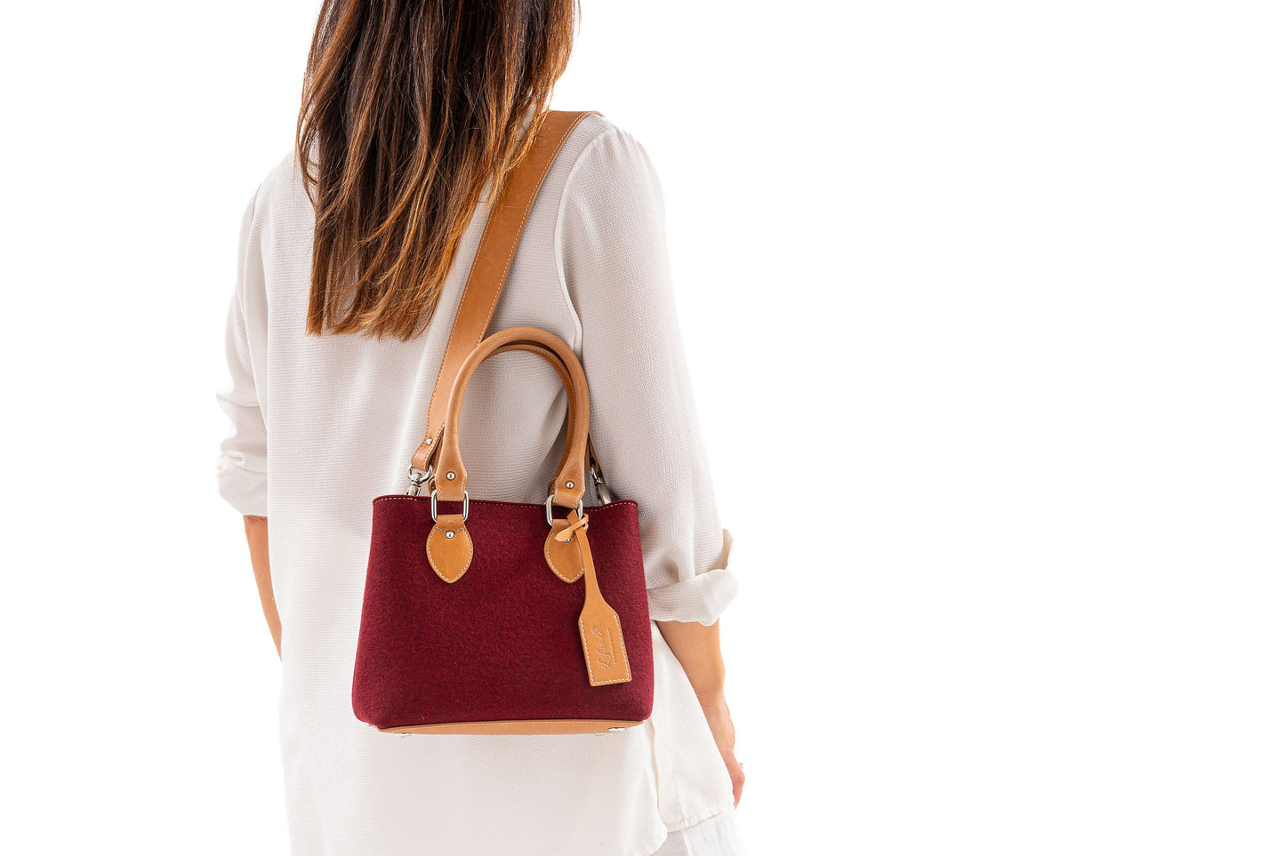 EMMA Bordeaux Mini Hand Bag