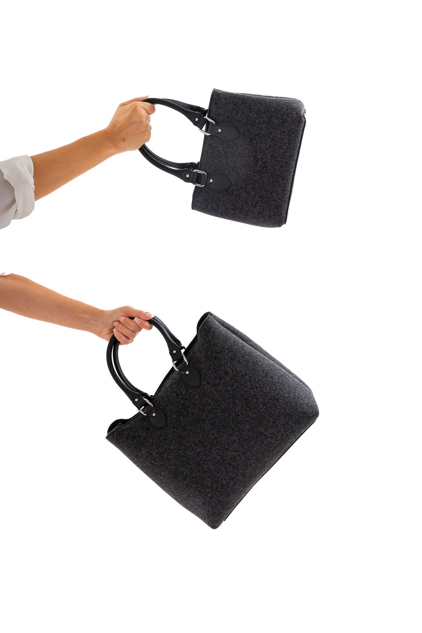 EMMA Charcoal Grey Mini Handbag