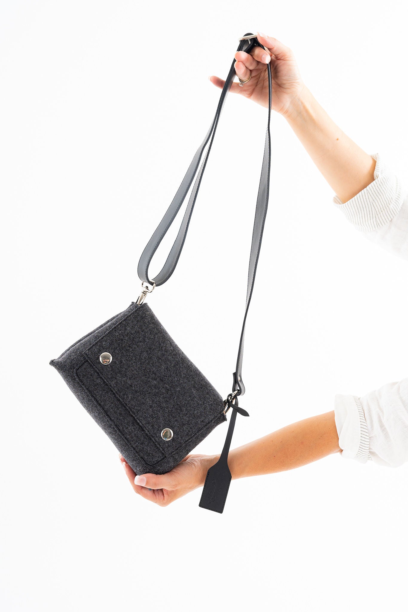 JOY Charcoal Grey Crossbody Bag