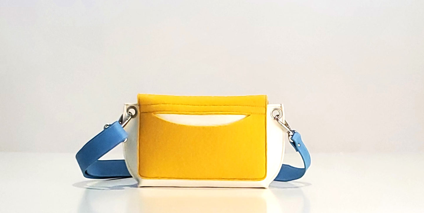 GREGOR Yellow Multi Color Belt Bag