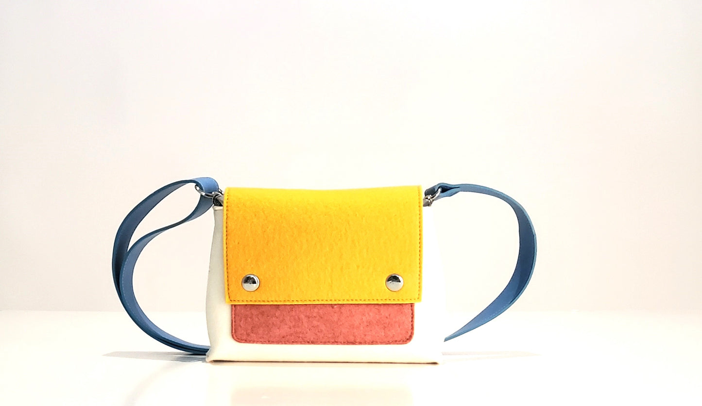 JOY Yellow Multi Color Crossbody Bag