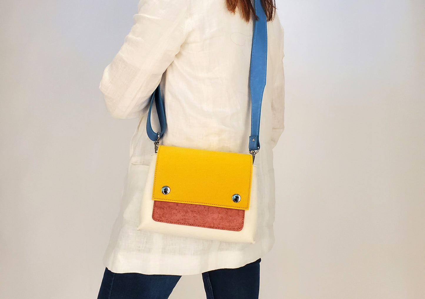 JOY Yellow Multi Color Crossbody Bag