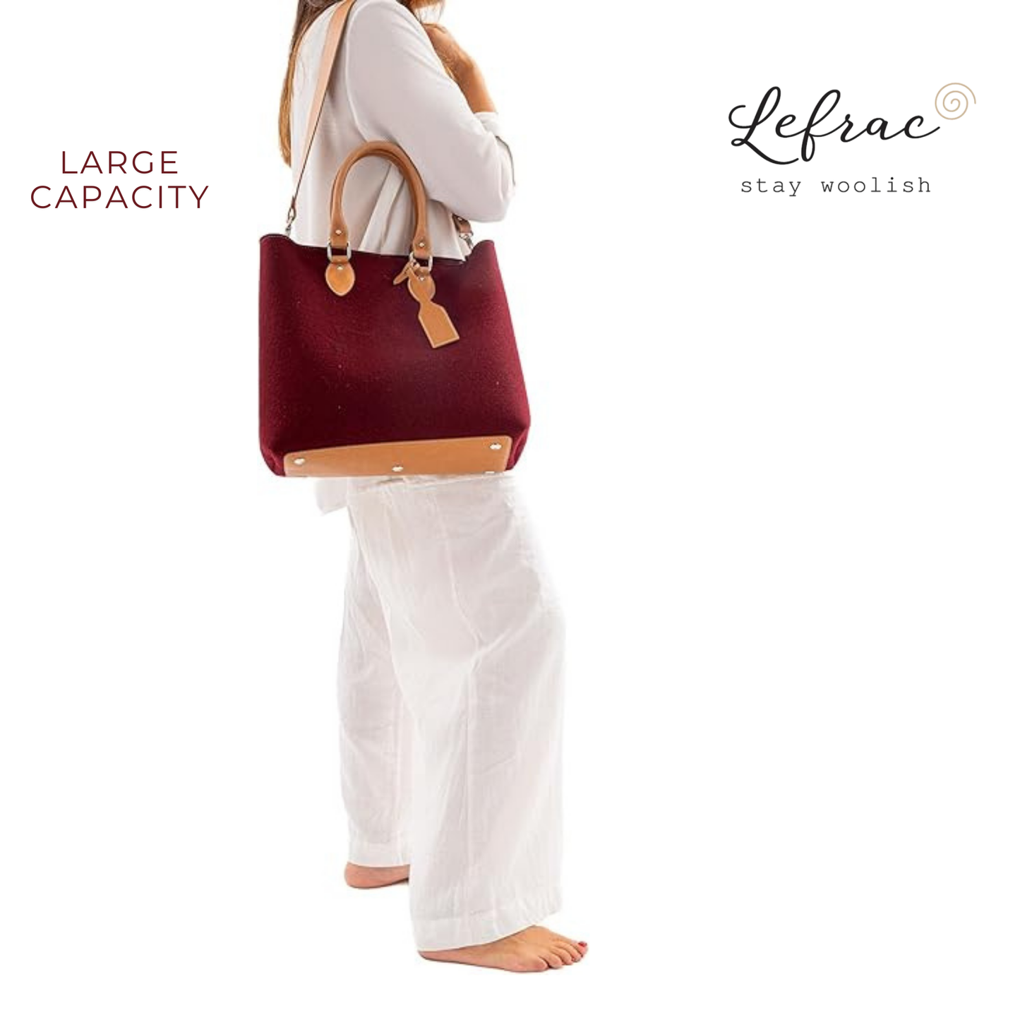 EMMA Bordeaux Handbag
