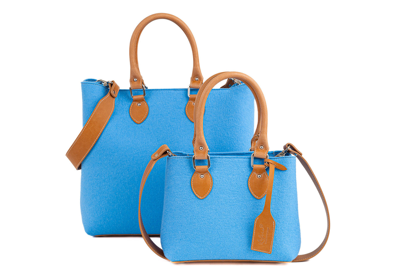 EMMA Hellblaue Mini-Handtasche 