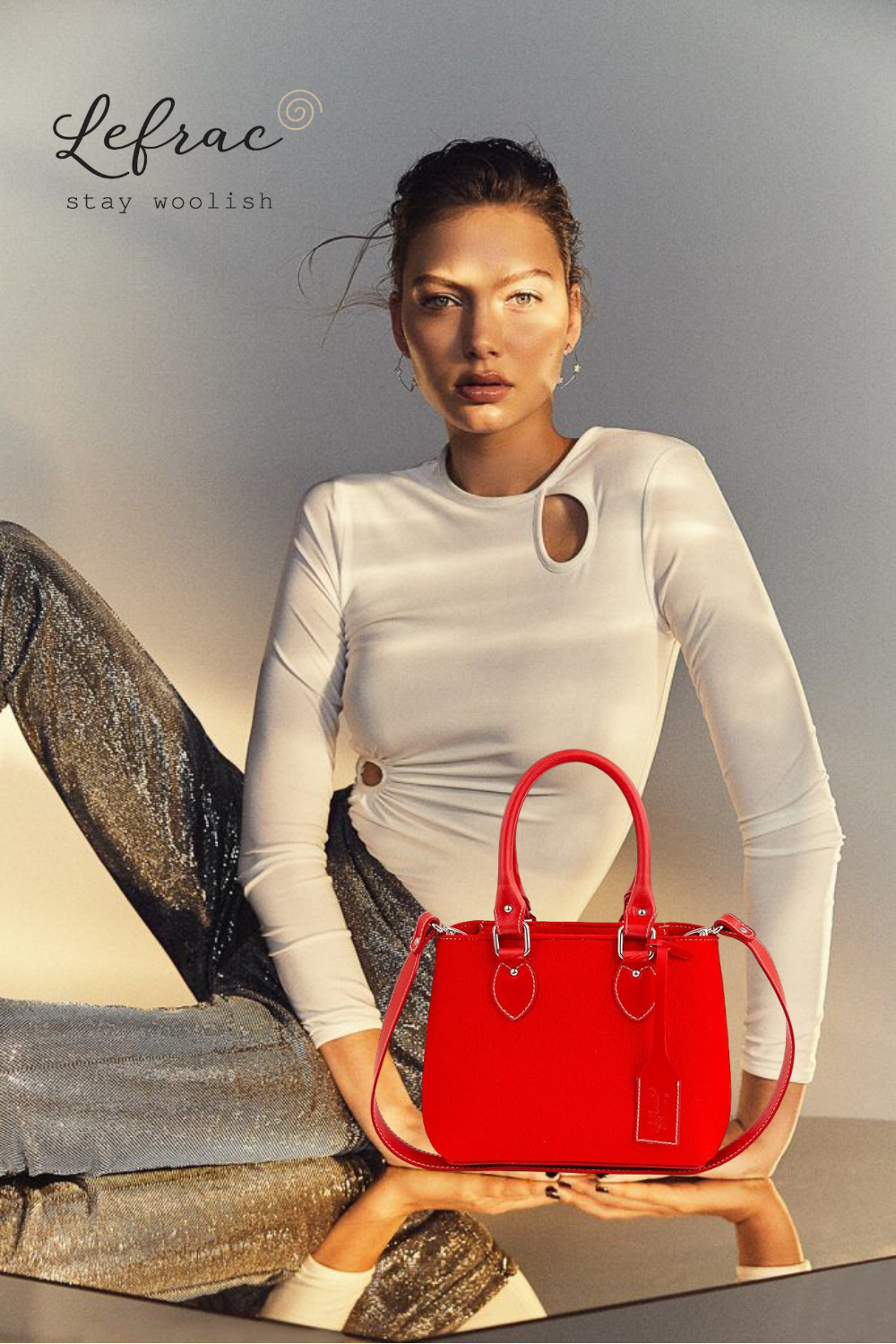 EMMA Rote Mini-Handtasche 